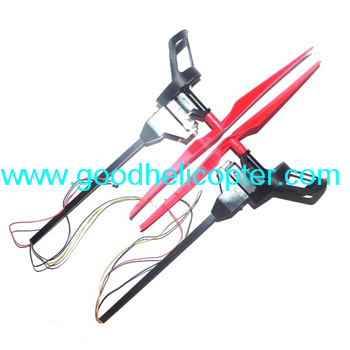 Wltoys V323 Skywalker UFO parts Side bar + Motor set (Forward + Reverse) + Blades (Red color)